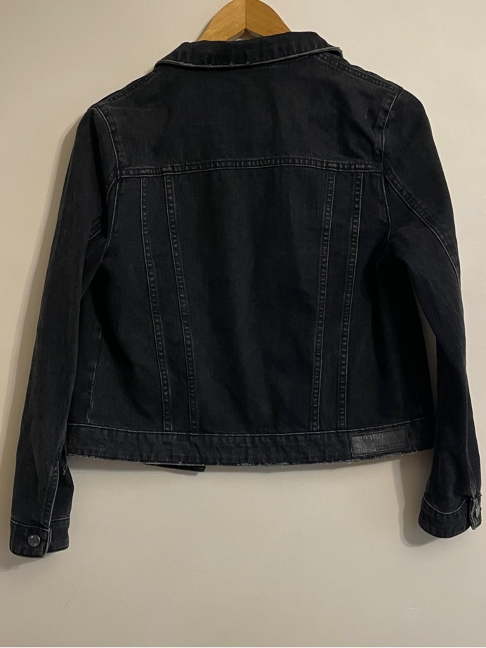 Zadig & Voltaire Kio Black Denim Jacket Size M - Picture 4 of 9